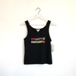 NWT bp Be Proud Equality is Awesome Tank Top Size Small